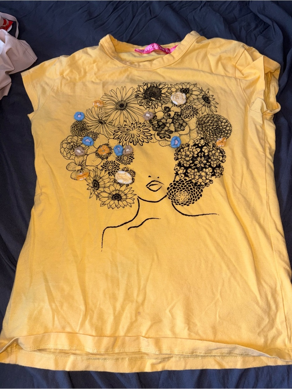 Yellow Floral Graphic Women's Tee